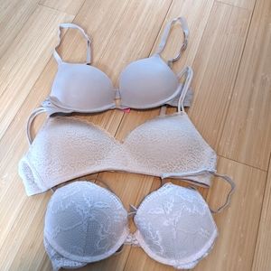 LOT of 3 bras
